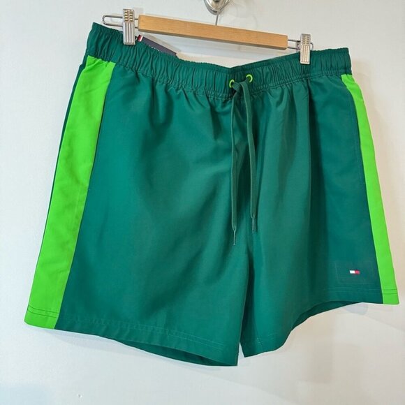 Tommy Hilfiger NWT Green Swim Trunks 5in inseam Size XL - Picture 12 of 12